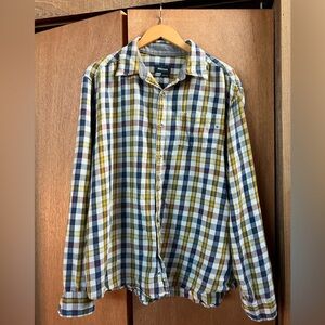 Marmot (Size XL) Men’s Flannel Shirt Check Plaid Cozy Camping